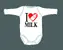 Dětské body: "I love milk"