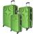 Sada 3 skořepinových kufrů Rhino - CK25, green