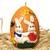 Vajíčko se zajíčky 8.5 cm oranžové