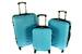 Sada 3 skořepinových cestovních kufrů HC663 – azure (light blue)