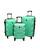 Sada 3 skořepinových cestovních kufrů HC720 – mint