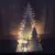 Adventní dřevěný svícen s osvětlením - les