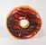 Polštář ve tvaru donutu 40 cm čokoláda III