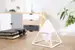 Bezdrátová lampička Pyramida (bílá barva, 2200 mAh)