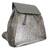 Dámský koženkový batoh Elena bags, stříbrný