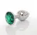 Anální kolík Jawellery Plug – green