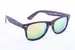 Wayfarer – tmavě hnědé, růžovo-zelená zrcadlová skla
