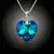Náhrdelník Brillance Srdce Swarovski® Bermuda Blue