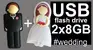 Originálny 16 GB USB flash disk Ženícha a nevesty (2 x 8 GB)