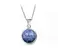Ocelový náhrdelník Gemstone - modrý Jaspis