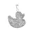 Stříbrný přívěsek s krystaly Swarovski kačenka