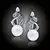 Perlové náušnice Nymfa - White Pearl