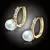 Perlové náušnice Rebecca Gold - White Pearl