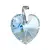 Stříbrné srdíčko se Swarovski Elements (aqua)