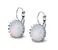 Ocelové náušnice Gemstone Crown - opalit