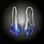 Náušnice Srdce Swarovski® Heliotrope