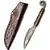 Ručně kovaný nůž Letter opener s pouzdrem z kůže